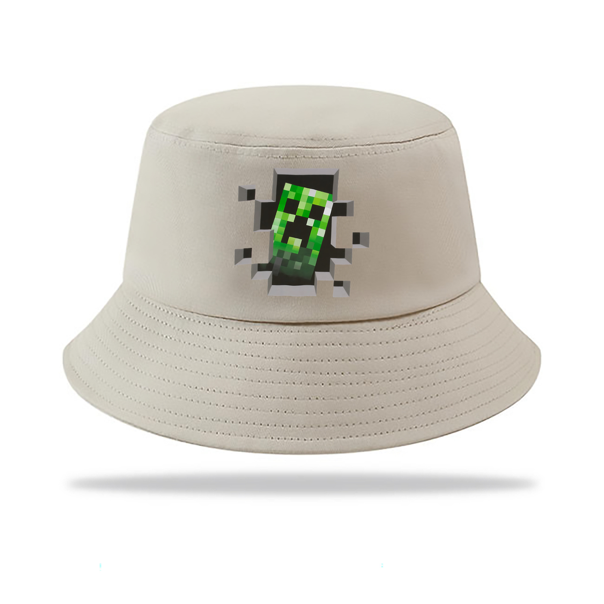 （画像用） マインクラフト ブロックの世界 Minecraft MC Block world アウトドア日除けバケットハット